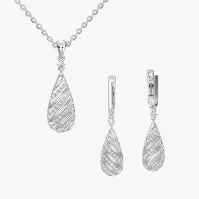 Satin Diamond Jewelry Half Set